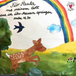 mit meinem Gott kann ich über Mauern springen, Schwalbe, Geschenk Geburt, Geschenk Taufe, Geschenk Patenkind, Geschenk von der Patentante, Geschenk vom Patenonkel, Geschenk mit Taufspruch, Geschenk zur Taufe individuell