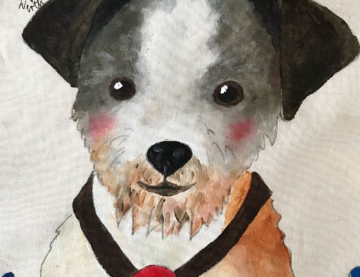 Erinnerung an verstorbenen Hund, Herzenshund Kissenbezug