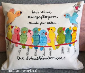Abschiedsgeschenk Kindergarten, viele Vögel