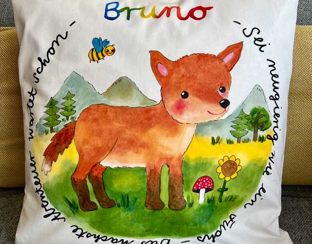 kleiner Fuchs als Krafttier für Kinder, gemalt von Melanie Werth