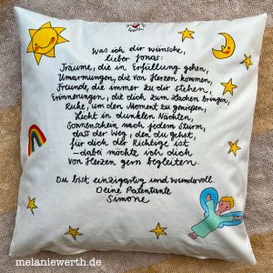 Segenswunsch zur Taufe, individuelles Taufgeschenk Patenkind