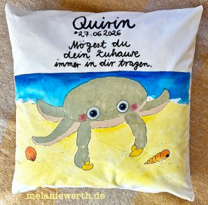liebevolles Geschenk zur Geburt, Kleiner Krebs, Kuschelkissen